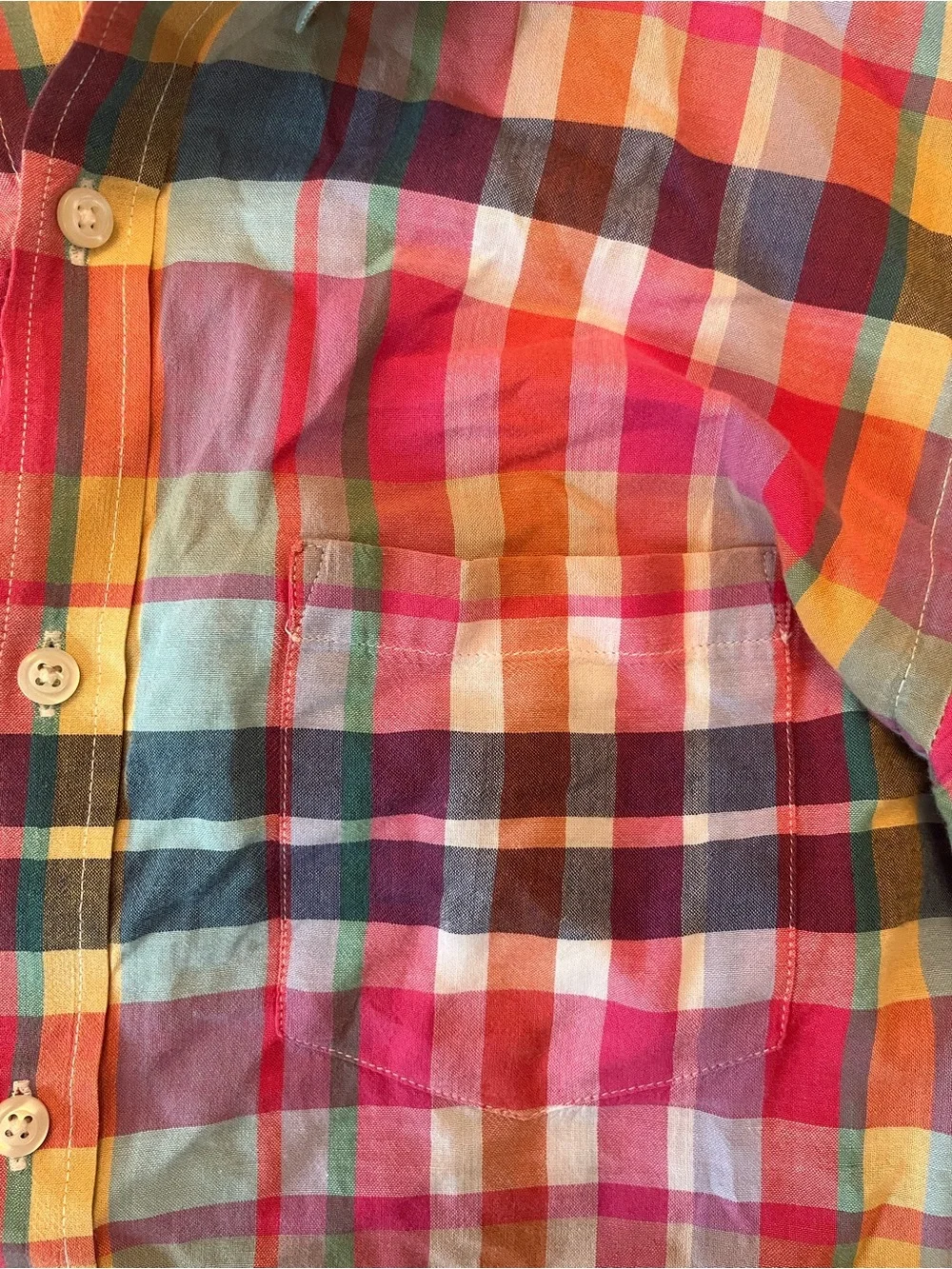 J. Crew Multicolor Plaid Button-Down Shirt